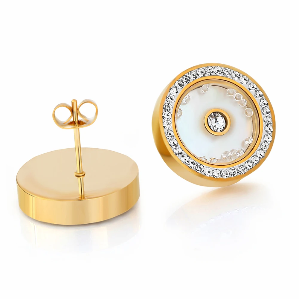 

Fashionable High quality Stainless Steel crystal Earring rhinestone Stud earrings sell at a low price for women jewelry