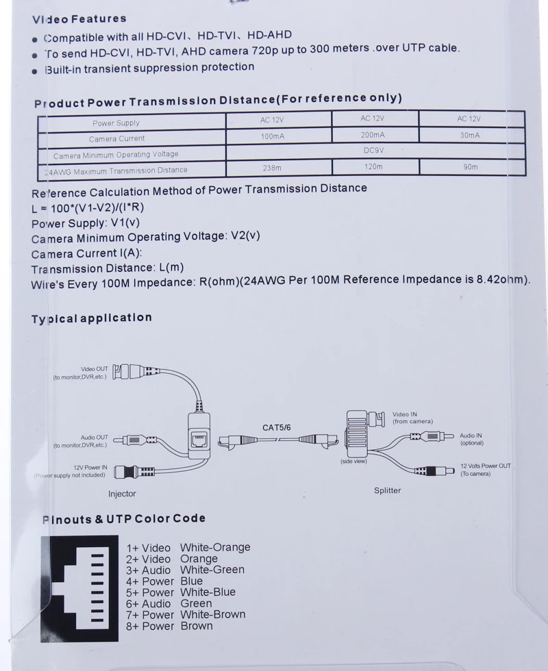 CCTV RJ45 UTP видео балун трансивер BNC для AHD CVI TVI камеры с аудио вход выход|bnc bnc|bnc rj45bnc