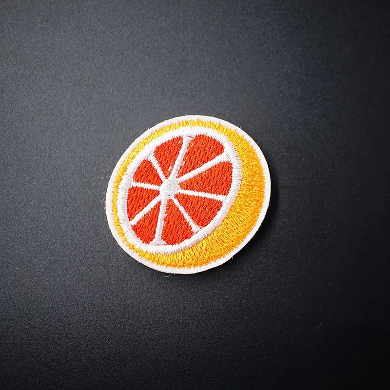 Orange (Size3.7X4.0cm) DIY Cloth Badges Mend Decorate Patches Jeans