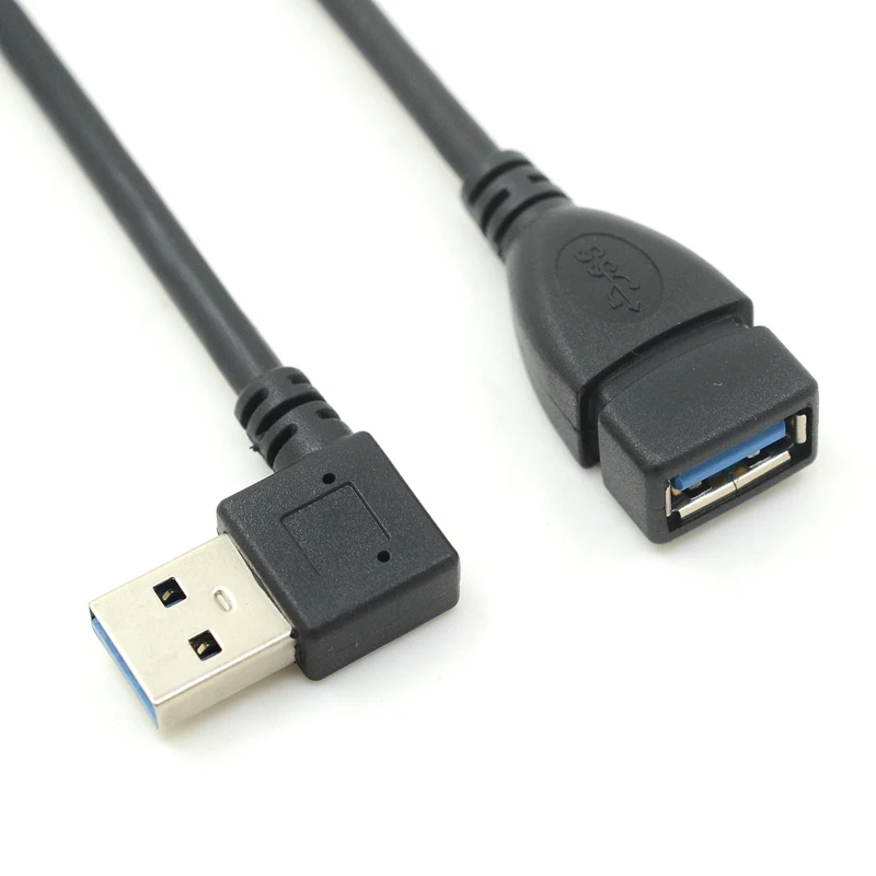 Удлинитель USB 3 0 с углом поворота 90 градусов штекер гнездо 5 Гбит/с|Кабели передачи