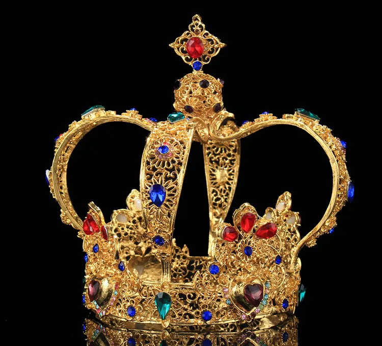 Compra rey de la corona de oro online al por mayor de