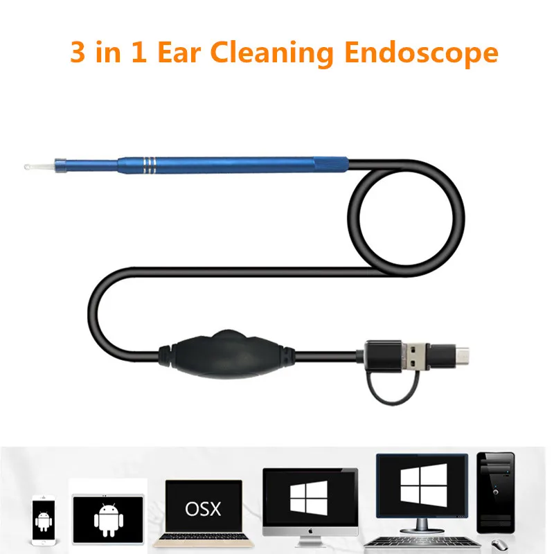 

2018 USB Ear Cleaning Tool HD Visual Ear Spoon Multifunctional Earpick With Mini Camera Pen Ear Care In-ear Cleaning Endoscope
