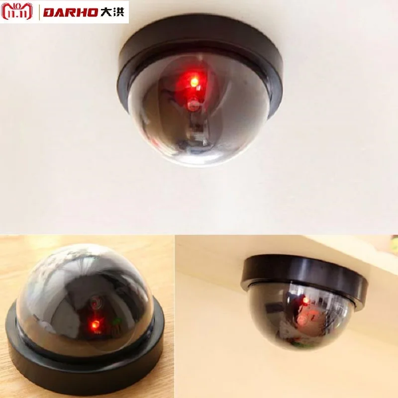 Darho 2018 New Wireless Home Security Fake Camera Surveillance Indoor/Outdoor Waterproof IR CCTV Dummy Dome Fake Surveillance