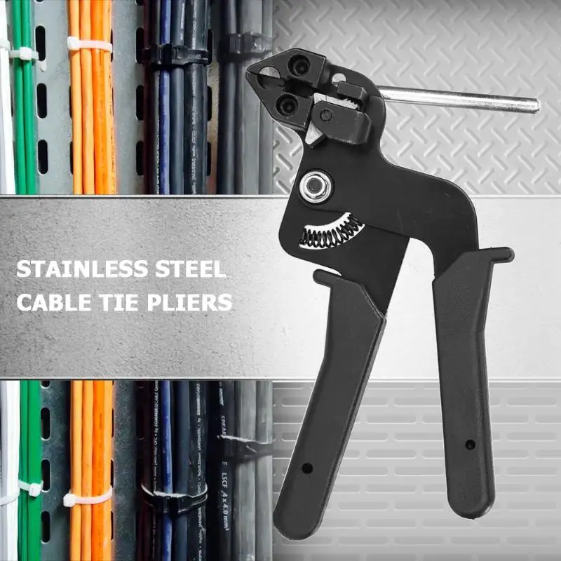 

Stainless Steel Cable Tie Pliers Clamp Automatic Tension Cut Off Fastening Cutting Tool for for Nylon Cable Tie