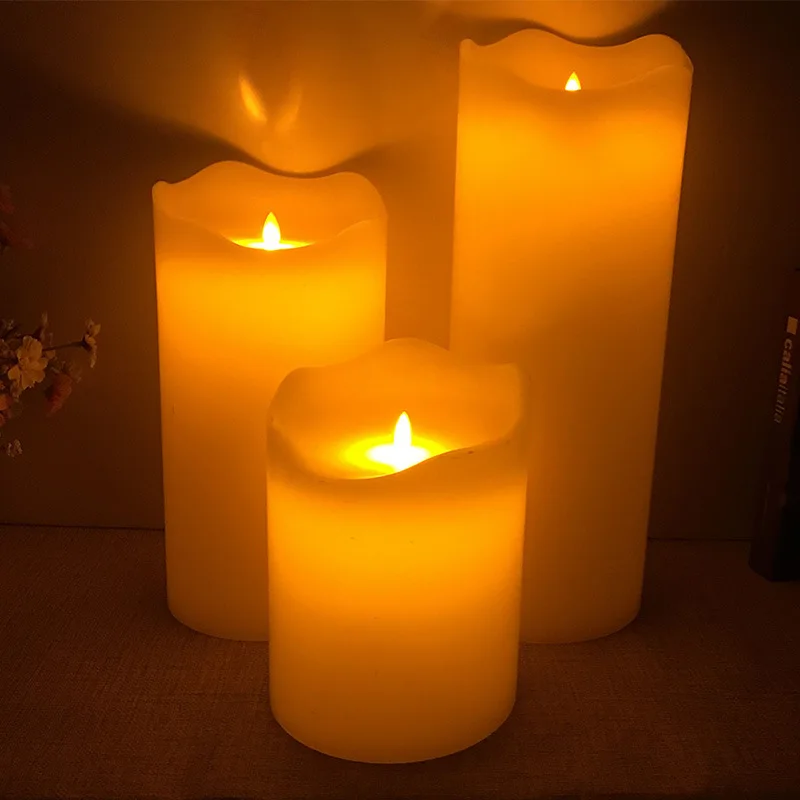 

The swing flame LED large diameter 15CM electronic candle light guide lamp bar club wedding preferred