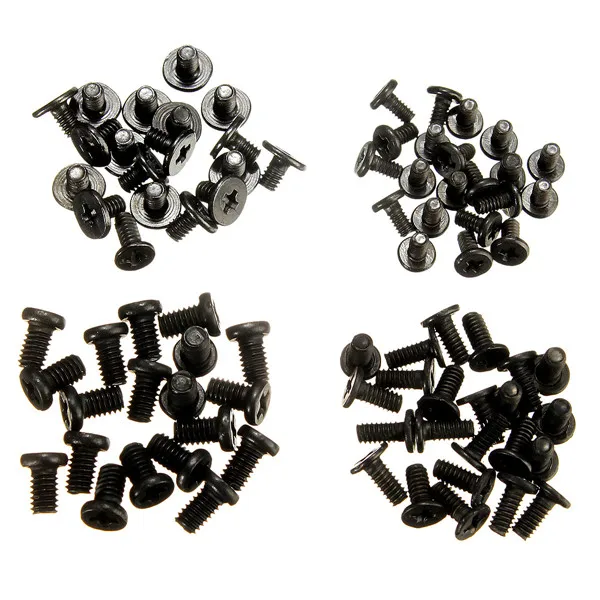 MTGATHER 300pcs Black Computer Parts Metal Screws Set For