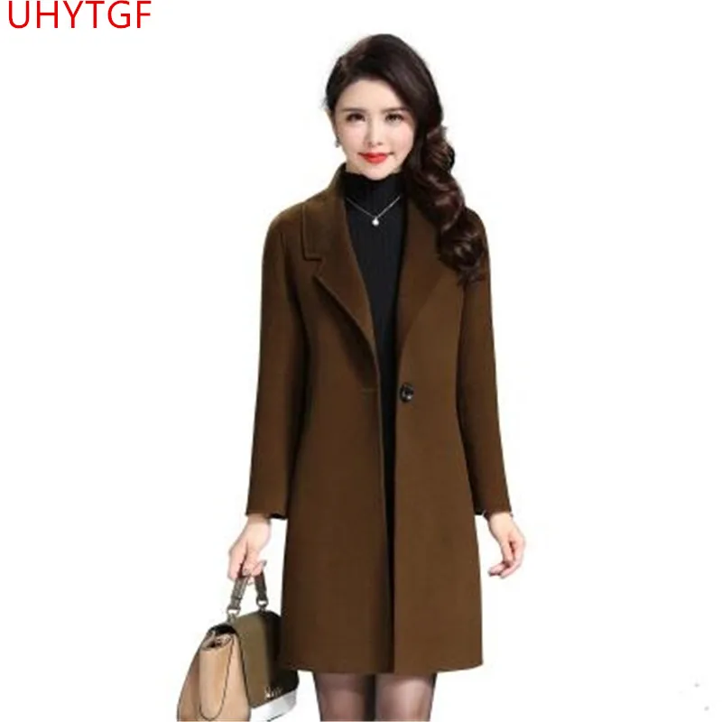 

Classic women's clothing Cashmere coat Winter woman coats 2018 Fashion coat of women's cashmere plus-size High-grade fabric R269