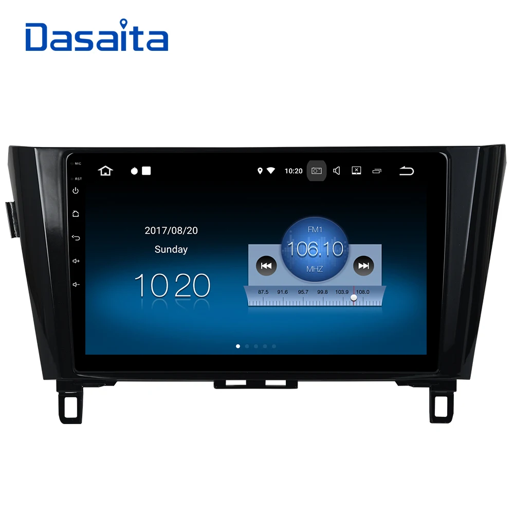 Dasaita 10," Android 9,0 Автомобильный gps плеер Navi для Nissan Qashqai с 2G+ 16G четырехъядерный стерео Мультимедиа без DVD