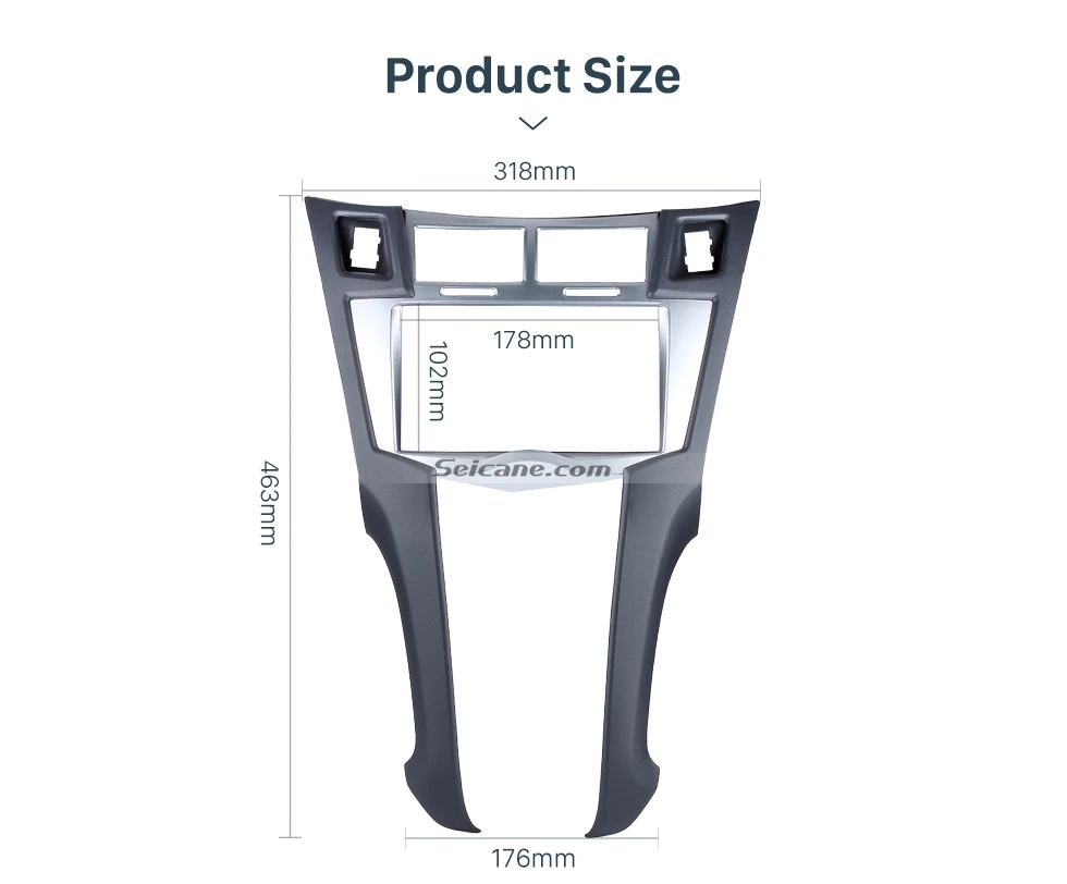 Seicane 2 Din автомобиля стерео рамка отделка комплект приборной панели для 2005-2011 Toyota Yaris Vitz Platz DVD плеер Установка ободок