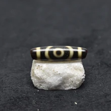 Для чистого Тибета Старый Агат Бусины дзи 12*42 мм старый желтый 3 глаза узор бусины дзи s мужские и женские ювелирные изделия DIY