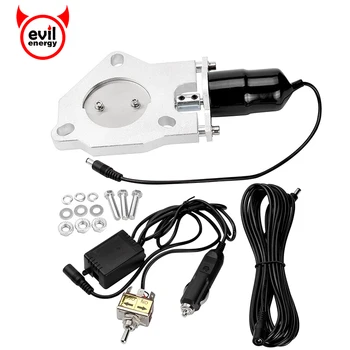 

evil energy High Performance 2.5" Headers Y Pipe Electric Exhaust CutOut Downpipe E-CUT Cut Out Valve Kit With Manual Switch