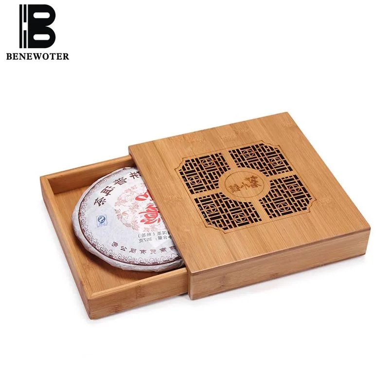 

Natural Bamboo Box Pu'er Tea Cake Storage Boxes Chinese Kung Fu Tea Set Accessories Storage Container Tea Ceremony Tea Caddy