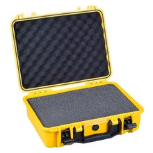 Горячий стиль жесткий пластиковый водонепроницаемый противоударный приличные чемоданы с pick pluck пены