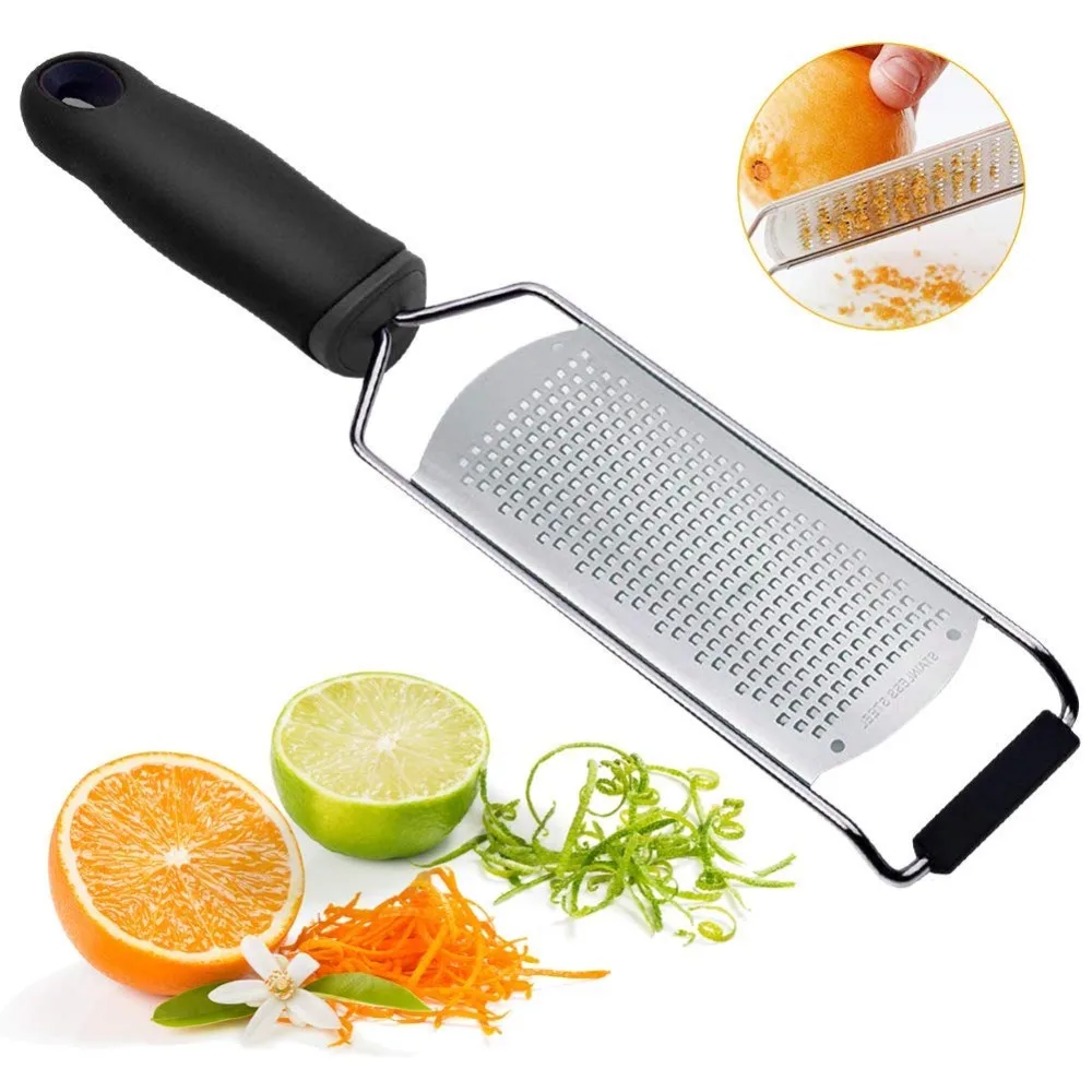 [2 PCS]Cheese Grater Lemon Zester Nutmeg Grater Easy to Grater Zester