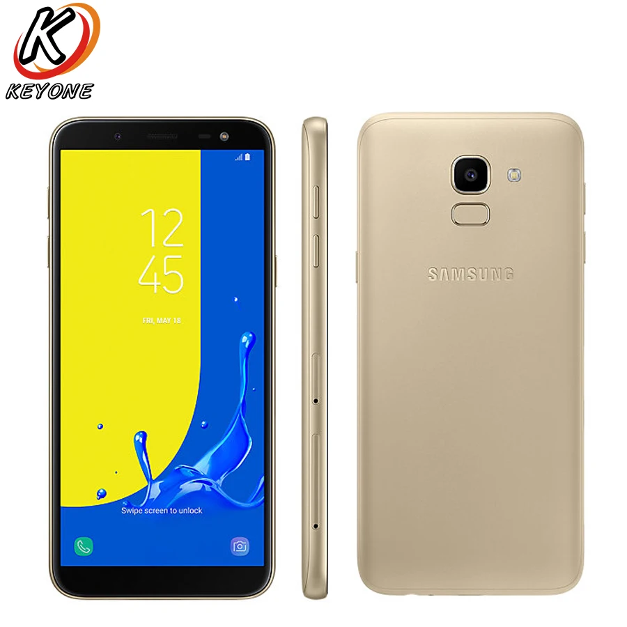 New Original Samsung Galaxy J6 J600F-DS LTE Mobile Phone 5.6" 3GB RAM 32GB ROM Dual SIM 3000mAh Fingerprint Android Smart Phone