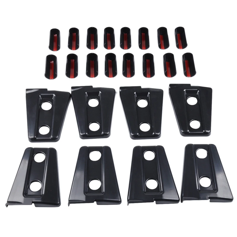 

8X Car Abs Door Hinge Cover Trim For Jeep Wrangler Jk Unlimited 4 Door 2007-2017