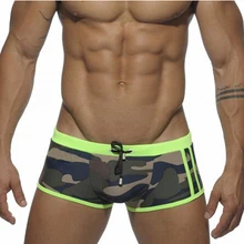Seobean Брендовые мужские сексуальные плавки, плавки, камуфляжные, пляжные, морские, для плавания, боксеры для мужчин, для серфинга, бикини, гей, камуфляжные мужские плавки