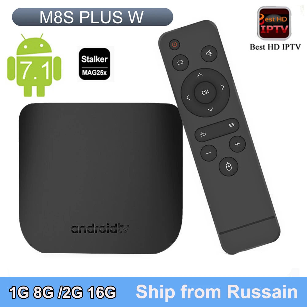 

MECOOL M8S Plus W Amlogic S905W Quad core tv box android 7.1 4K android box 2.4G WiFi H.265 Set Top Box support Europe IPTV