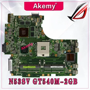 

Akemy N53SV Laptop motherboard For Asus N53SV N53SN N53SM N53S N53 Test original mainboard GT540M-2GB