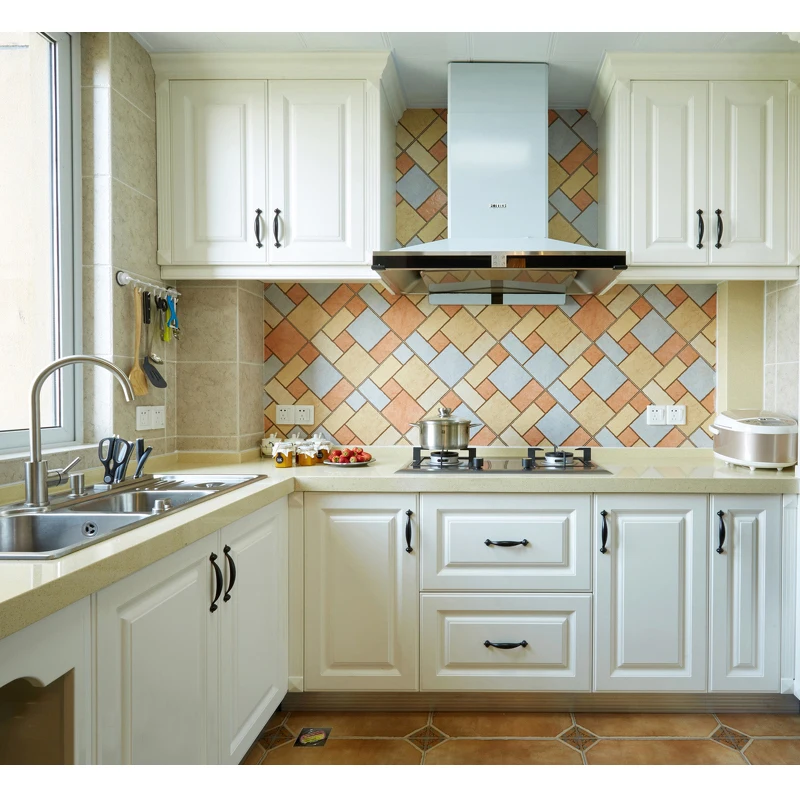 Muebles de cocina антикварный дизайн белые кухонные шкафы на продажу|Наборы для