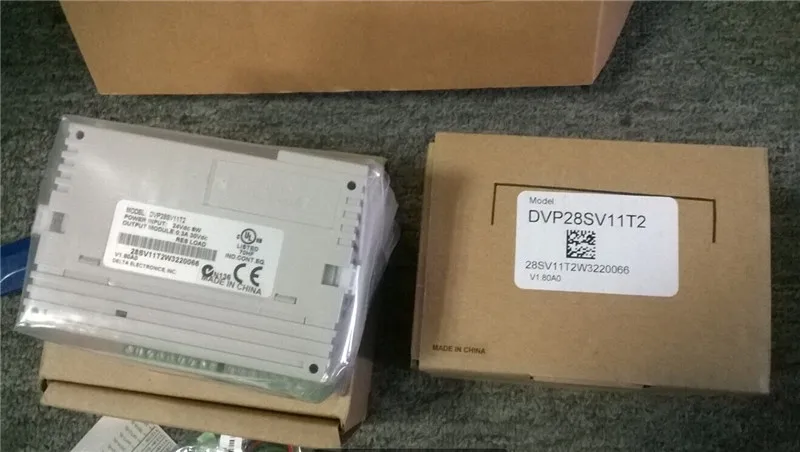 DVP28SV11T2 Delta SV2 Series Functional PLC DI 16 DO 12 Transistor(NPN) 24VDC new in box dvp16sp11t delta s series plc digital module di 8 do 8 transistor npn new in box