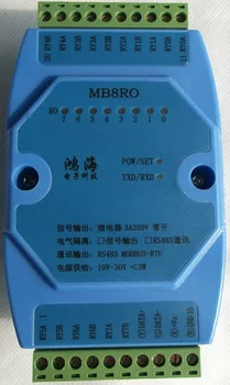 

Switch output module 8 relay output isolated RS485 MODBUS RTU communication