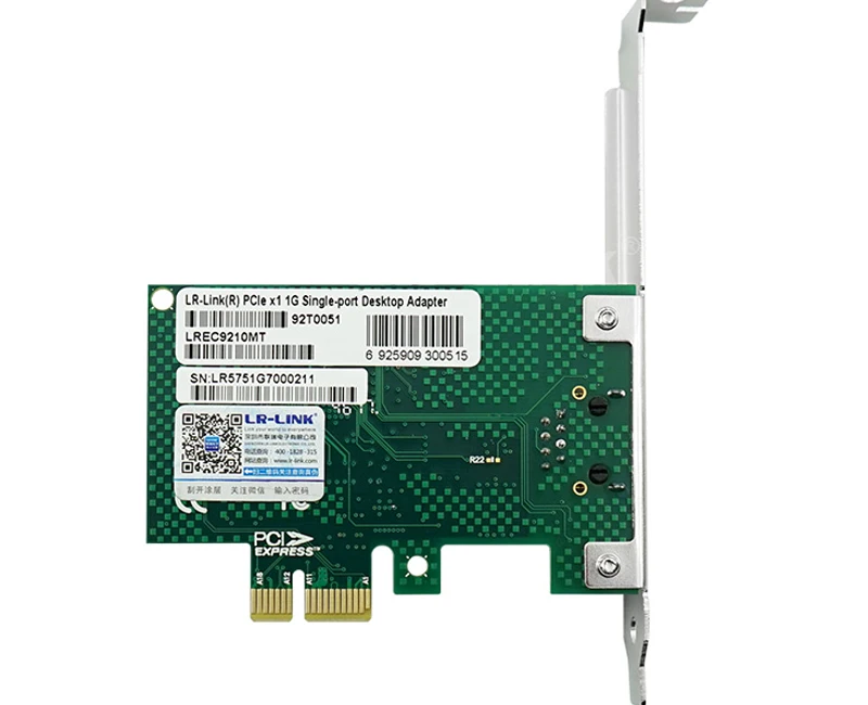 LR-LINK 9210MT Broadcom BCM5751 Gigabit Настольный PCI express сетевой адаптер 10/100/1000 м PCI-e NIC карта