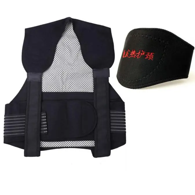 

Tourmaline self-heating magnetic therapy health care shoulder shirt back warm vest shirt magnetic therapy protection wasit belt