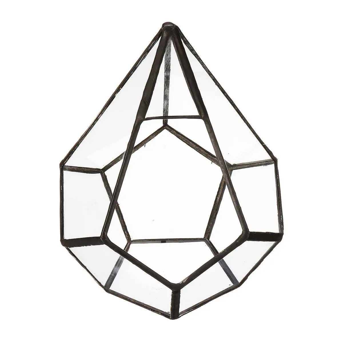 Бонсай современный стеклянный геометрический Террариум Настольный суккулентный папоротник коробка с Мохом Чехол 12x12x15 см стеклянный цветочный горшок для сада