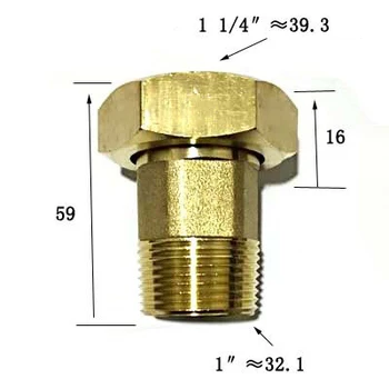 

1" Male BSP x 1-1/4" Female BSP Connection Brass Pipe Fitting Adapter Coupler Connector For Water