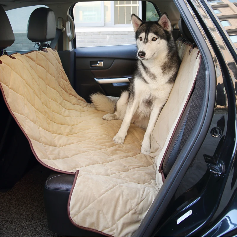 

Quality Waterproof Car Seat Cover for Pet Dog Car Rear Seat Cover Hammock Cushion Two Size Three Color Selection Pet Accessories
