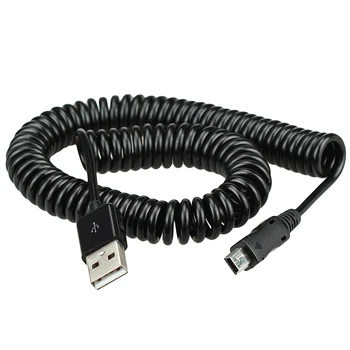 

2M elbow Spring Coiled USB 2.0 Male to MINI USB 5PIN Data Sync Charger Cable