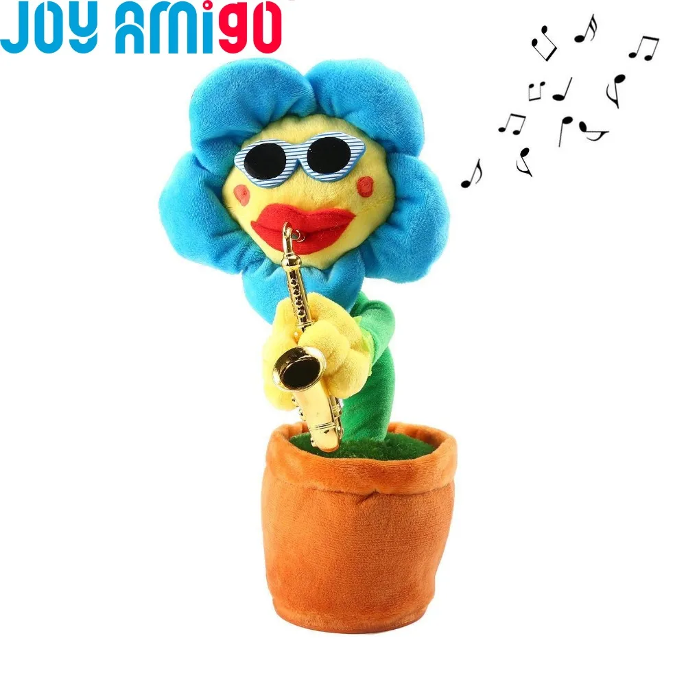 Singing and Dancing Saxophone Sunflower, Stuffed Animated Dancing