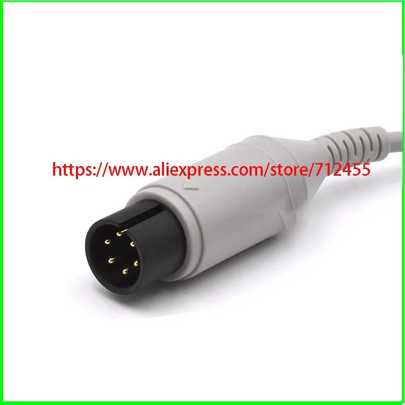 

One Piece ECG 3 Leadwire, ECG Normal 6 Pin Snap ECG Cable for Monitor Mindray PM7000/8000 Leadwire Cable IEC .TPU