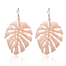 SUKI/серьги с тропическими листьями для женщин, индийские ювелирные изделия, бохо, Винтажные серьги с крючками, серьги с узором, женские Украшения