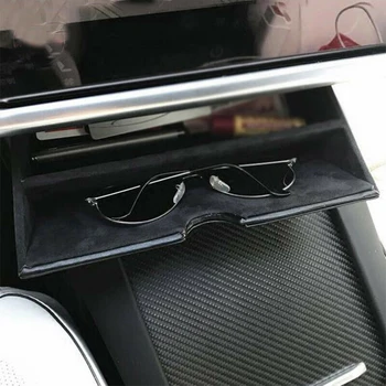

Center Console Storage Box Car Organizer For Tesla Model X/S Drawer-type Inner Carbon Fiber Black