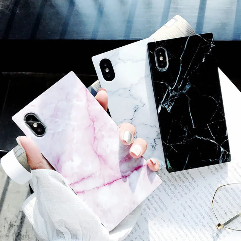 

Marble texture Pattern Phone Cases For iPhone 7 Plus Glossy Soft TPU Silicone Case For iPhone X 8 7 6 6s Plus Back Cover Coque