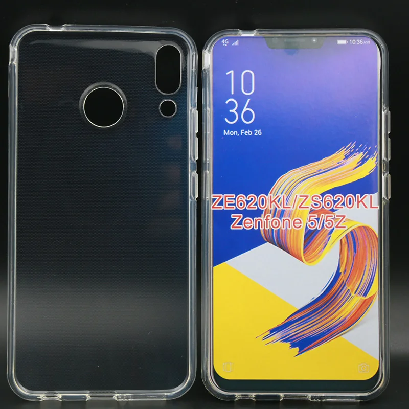 

Ultra thin slim transparent silicone case for Asus zenfone 5 ZE620KL/5Z ZS620KL funda coque hoesje tpu cover kryt tok etui capas