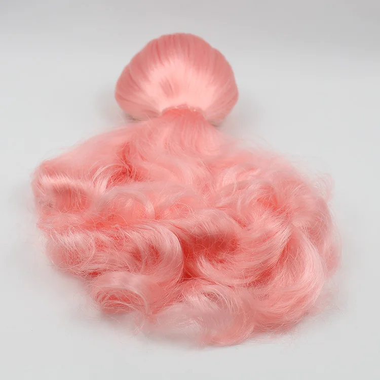 

BL1010 wig rbl scalp including dome pink hair for icy blyth doll