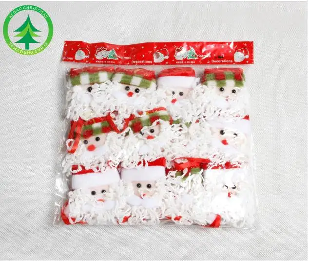 12 шт. украшения для рождественской елки Санта-Клаус kerst decoratie navidad decoraciones para el hogar Envio Gratis Рождественский орнамент