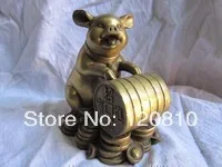 

Pure brass a lucky pig bring with wealth statue