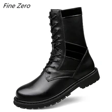 Высококачественные осенние мужские ботинки из натуральной кожи; зимние водонепроницаемые ботильоны; уличные рабочие ботинки; мужская обувь