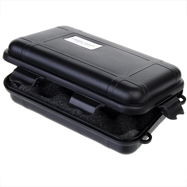 Waterproof Shockproof Hard Silicone Tool Storage Box Black