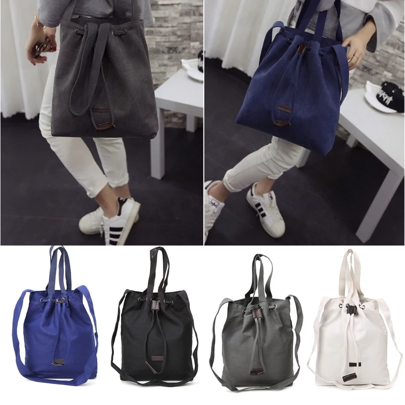 New Women's Girls Canvas Handbag Shoulder Messenger Bag Durable Tote Purse Bags