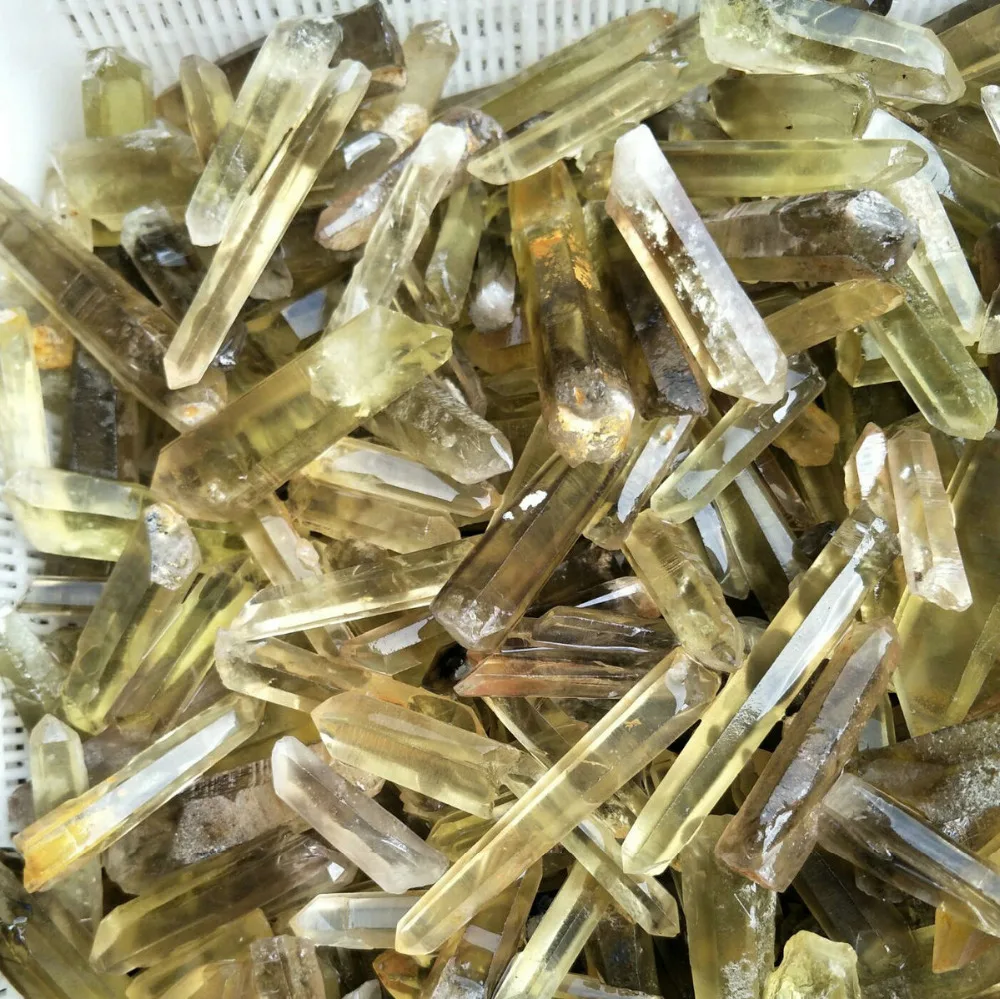 

2.2LB 1KG Raw Natural Smoke Citrine Quartz Crystal Original Points Rough Stone ,Free Shipping from China