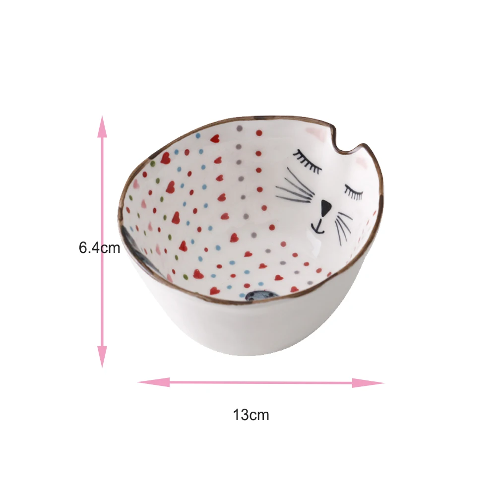 Bignosedeer керамическая обеденная тарелка керамическая посуда в виде животных симпатичная посуда фруктовая десертная тарелка креативная мультяшная ручная цветная кошка