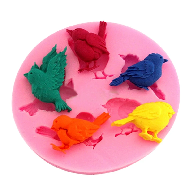 

Birds Silicone Mold Chocolate Fondant Cake Decorating Baking Tool Bakeware Pudding Baking Paste