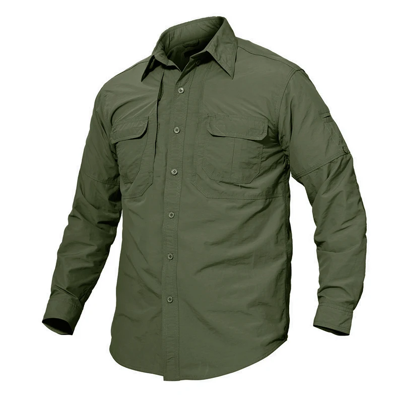 TACVASEN, Мужская брендовая тактическая одежда для страйкбола, быстросохнущая Военная армейская рубашка, Легкая рубашка с длинным рукавом, мужские армейские рубашки