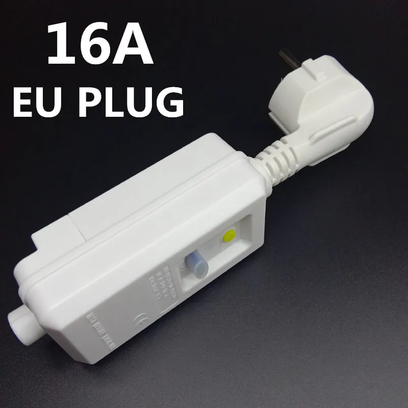 

EU Europe Germany France 4.8mm plug 16A rewirable Self-wiring leakage protection plug RCD Circuit Breakers electrical plug