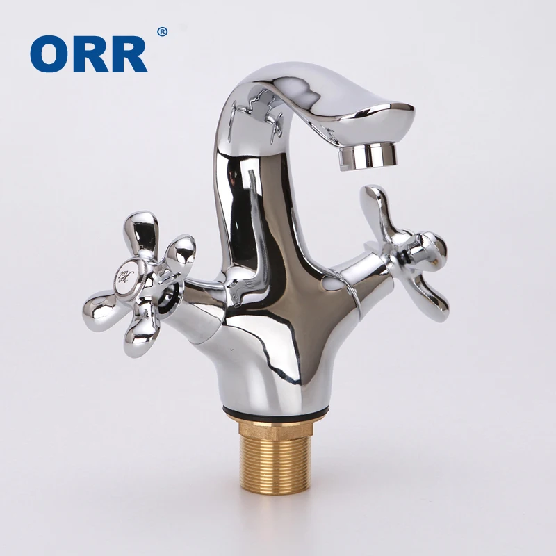 

Restore Ancient Dual Handle Basin faucet Hot and cold water separation switch Electroplate Grifo cuenca Torneira da bacia ORR